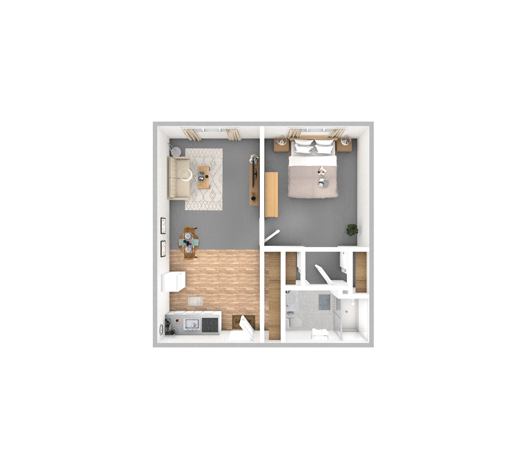 One Bedroom | One Bathroom