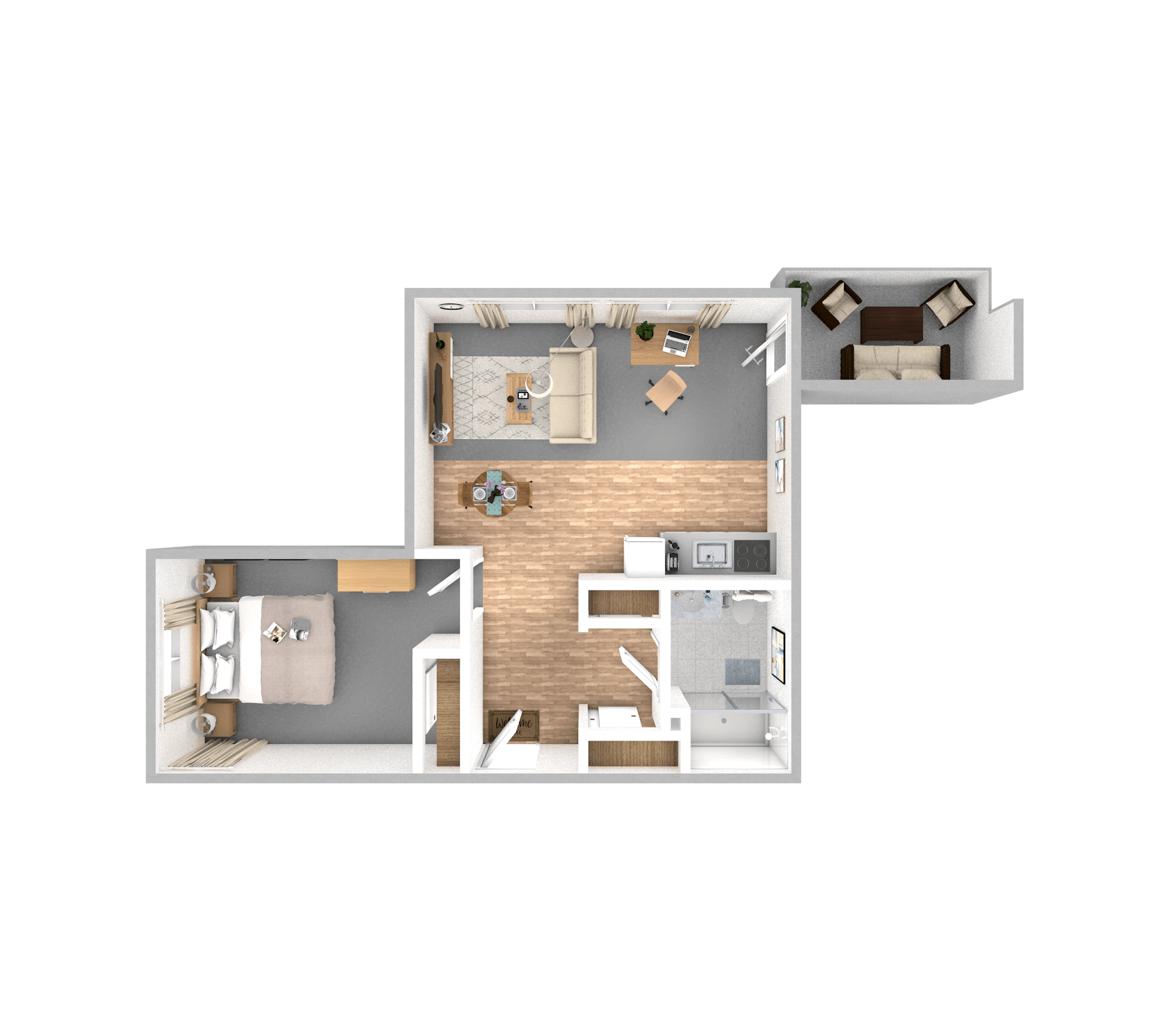 One Bedroom | One Bathroom