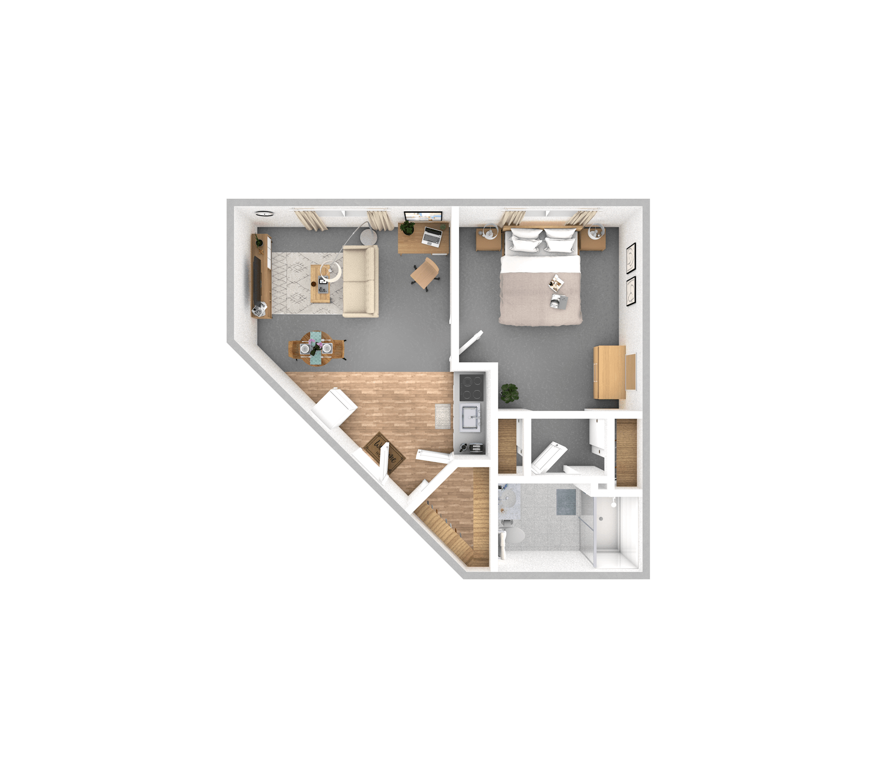 One Bedroom | One Bathroom